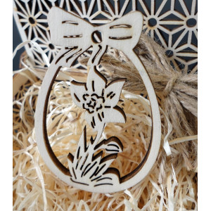 Wooden and plastic ornaments, Christmas ornaments, wooden vintage accessories 2