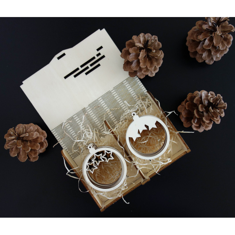 Wood and plastic ornaments,Christmas ornaments,wooden vintage accessories