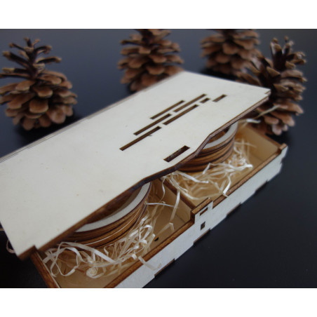 Wood and plastic ornaments,Christmas ornaments,wooden vintage accessories