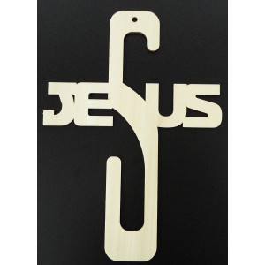 Wooden decoration cross - Jesus, size-250x180 mm 2
