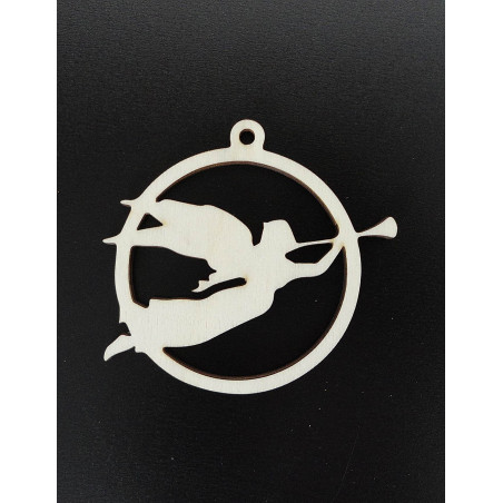 Wooden and plastic ornaments, Christmas ornaments, wooden vintage accessories