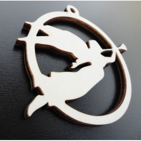 Wooden and plastic ornaments, Christmas ornaments, wooden vintage accessories