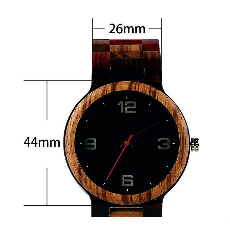 READER wristwatch made of wood. Ladies and men's watches.