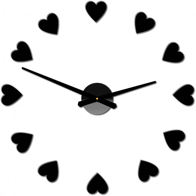 Adhesive wall clock, luxury wall clock, plastic clock