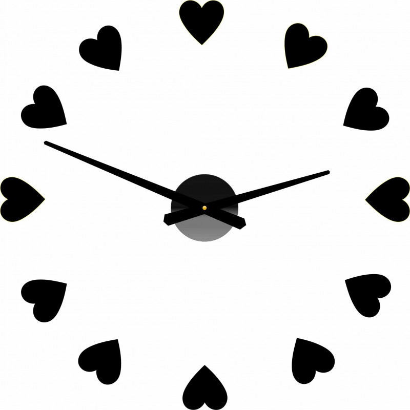 Adhesive wall clock, luxury wall clock, plastic clock