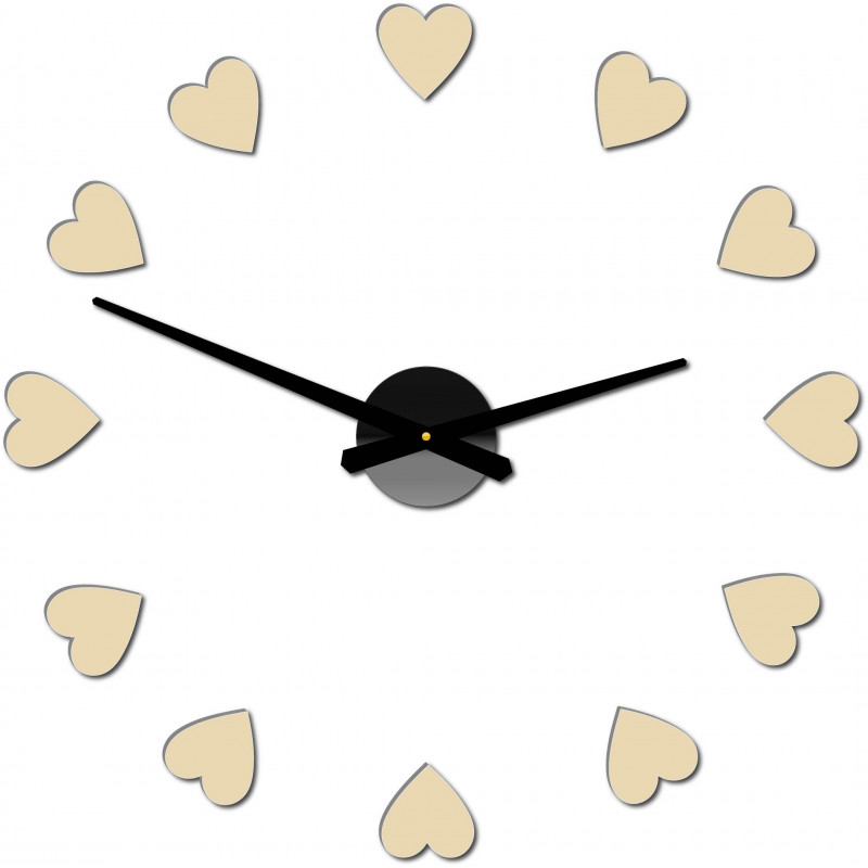 Adhesive wall clock, luxury wall clock, plastic clock