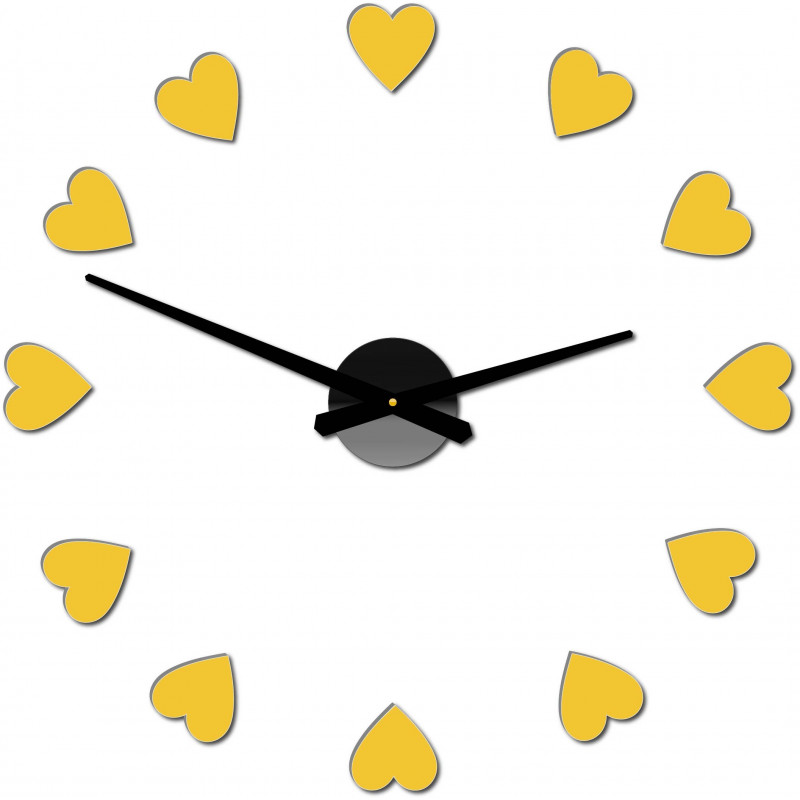 Adhesive wall clock, luxury wall clock, plastic clock