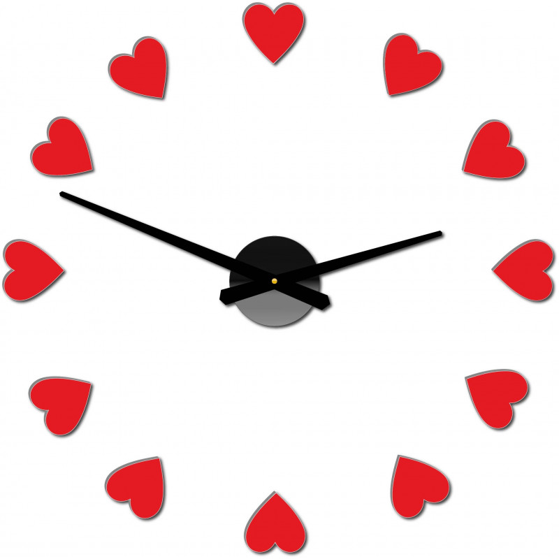 Adhesive wall clock, luxury wall clock, plastic clock