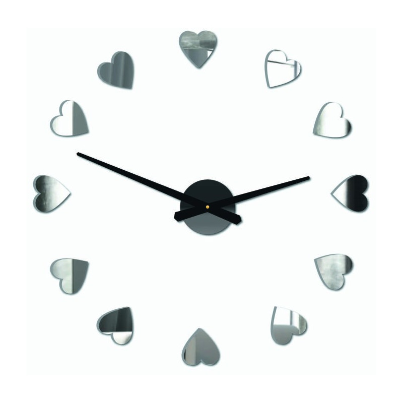 Adhesive wall clock, luxury wall clock, plastic clock