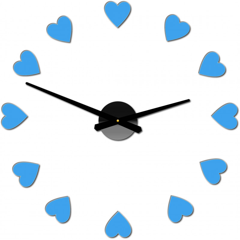 Adhesive wall clock, luxury wall clock, plastic clock