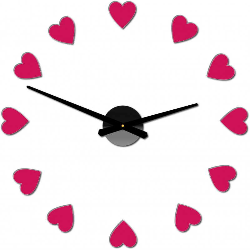 Adhesive wall clock, luxury wall clock, plastic clock