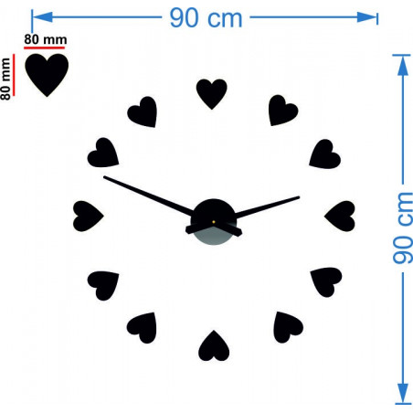 Dimensions of wall clocks, design wall clock Dimensions of wall clocks, design wall clock