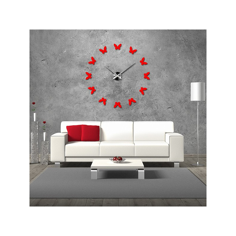 Adhesive wall clock, luxury wall clock, plastic clock