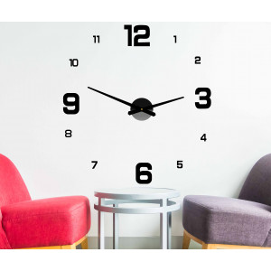 Adhesive wall clock, luxury wall clock, plastic clock