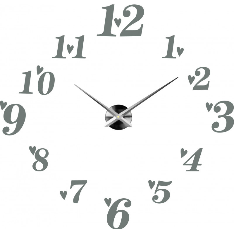 Adhesive wall clock, luxury clock on stent, plastic clock