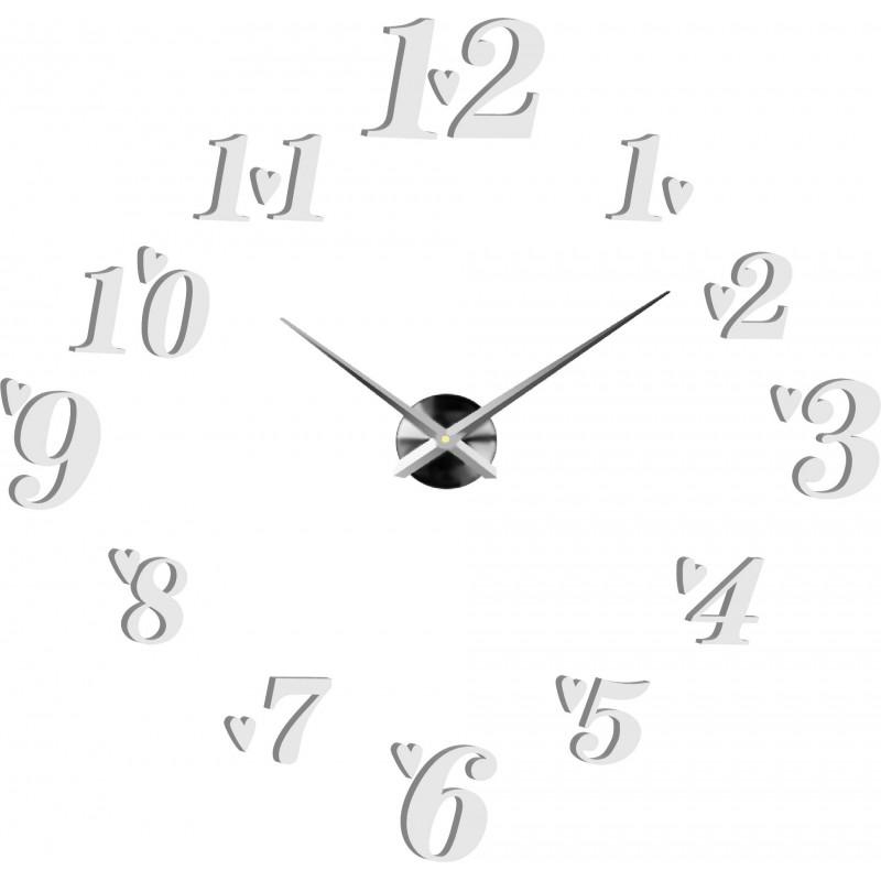 Adhesive wall clock, luxury clock on stent, plastic clock