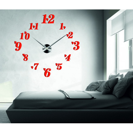 Adhesive wall clock, luxury clock on stent, plastic clock