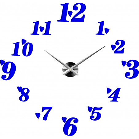 Adhesive wall clock, luxury clock on stent, plastic clock