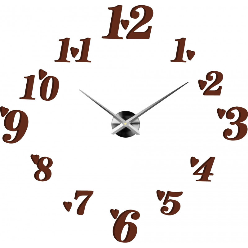 Adhesive wall clock, luxury clock on stent, plastic clock