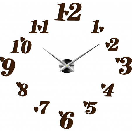 Adhesive wall clock, luxury clock on stent, plastic clock