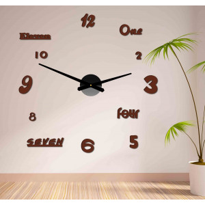Adhesive wall clock, luxury clock on stent, plastic clock