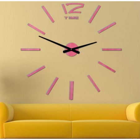 Modern wall clock, wall clock made of wood, plywood
