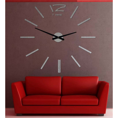 Modern wall clock, wall clock made of wood, plywood