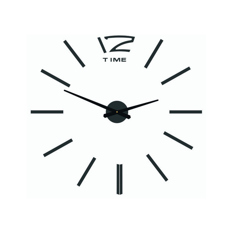 Modern wall clock, wall clock made of wood, plywood