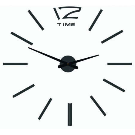 Modern wall clock, wall clock made of wood, plywood