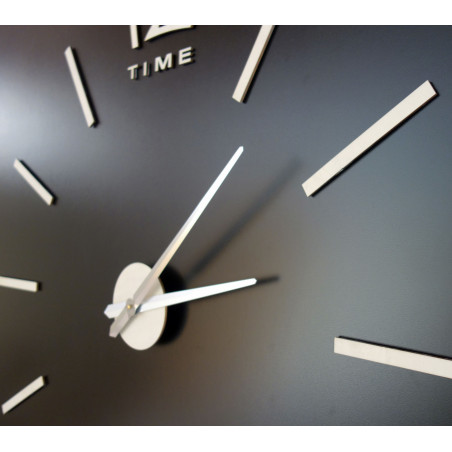 Modern wall clock, wall clock made of wood, plywood