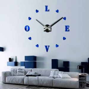 Adhesive wall clock, luxury wall clock, plastic clock
