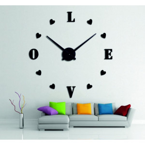 Adhesive wall clock, luxury clock on stent, plastic clock 2