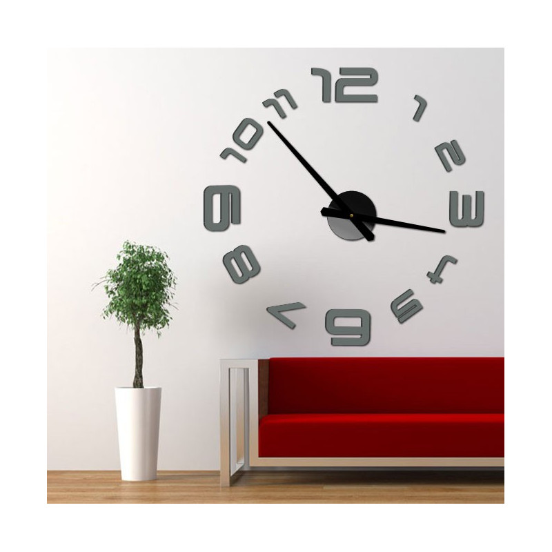 Stick-on wall clocks,luxury stent clocks,plastic clocks