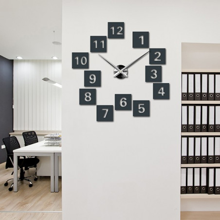 Adhesive wall clock, luxury clock on stent, plastic clock