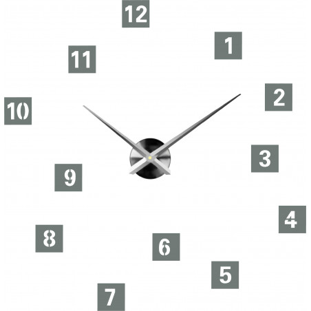 Adhesive wall clock, luxury clock on stent, plastic clock