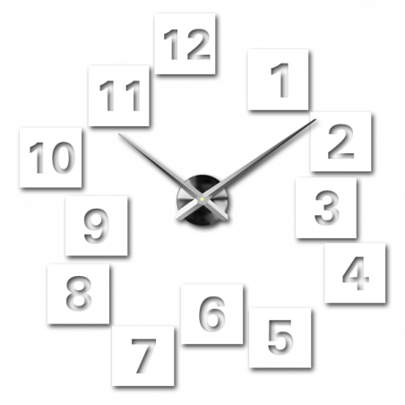 Adhesive wall clock, luxury clock on stent, plastic clock