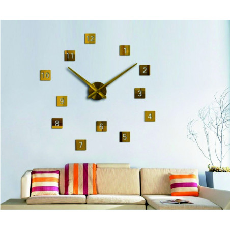 Adhesive wall clock, luxury clock on stent, plastic clock