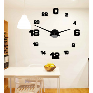 Adhesive wall clock, luxury clock on stent, plastic clock 2