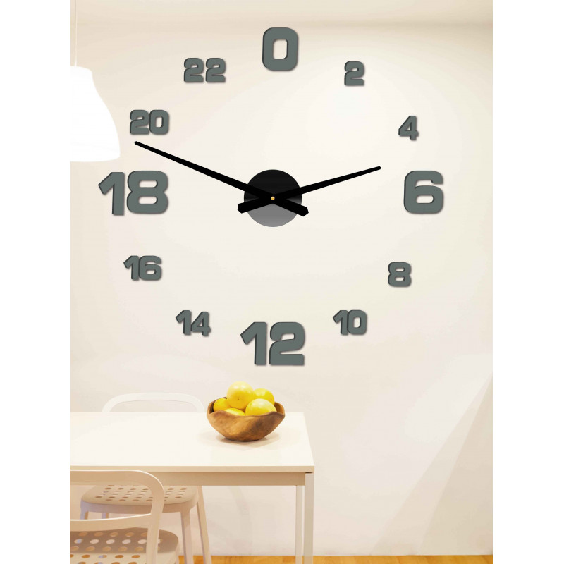 Adhesive wall clock, luxury clock on stent, plastic clock