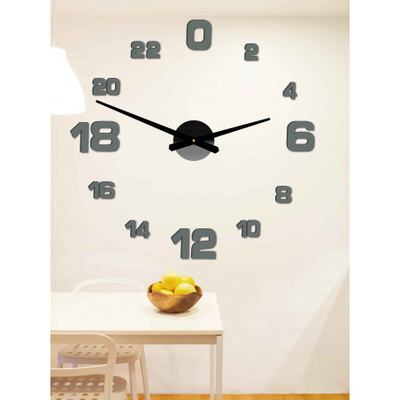 Adhesive wall clock, luxury clock on stent, plastic clock