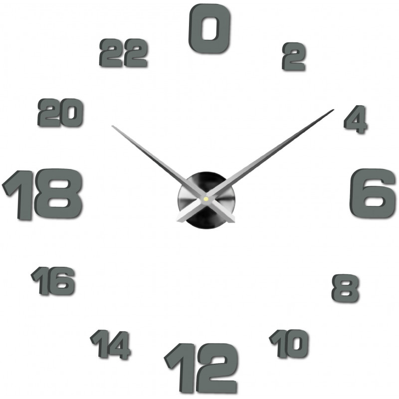 Adhesive wall clock, luxury wall clock, plastic clock
