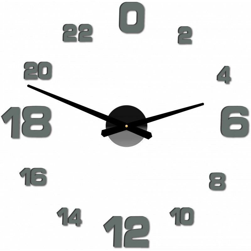 Adhesive wall clock, luxury wall clock, plastic clock