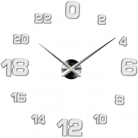Adhesive wall clock, luxury clock on stent, plastic clock