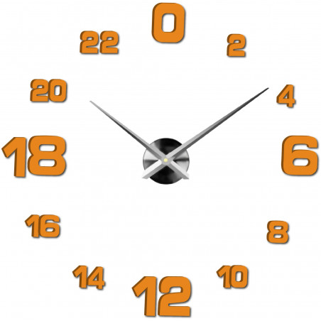 Adhesive wall clock, luxury clock on stent, plastic clock