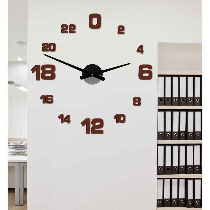 Adhesive wall clock, luxury clock on stent, plastic clock