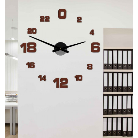Adhesive wall clock, luxury clock on stent, plastic clock
