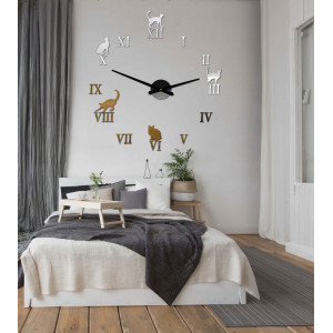 Stick-on wall clocks,luxury stent clocks,plastic clocks