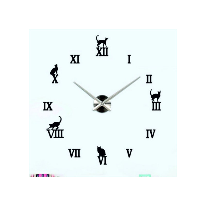 Stick-on wall clocks,luxury stent clocks,plastic clocks