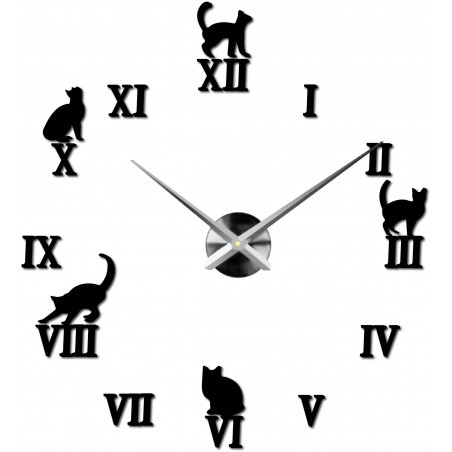 Adhesive wall clock, luxury clock on stent, plastic clock