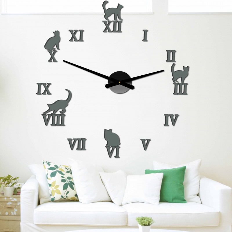 Stick-on wall clocks,luxury stent clocks,plastic clocks